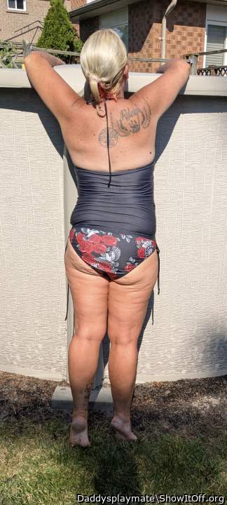 Beautiful ass in bikini panties