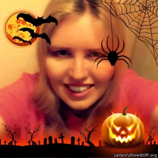 That's just a shadow on my teeth. Happy upcoming Halloween.