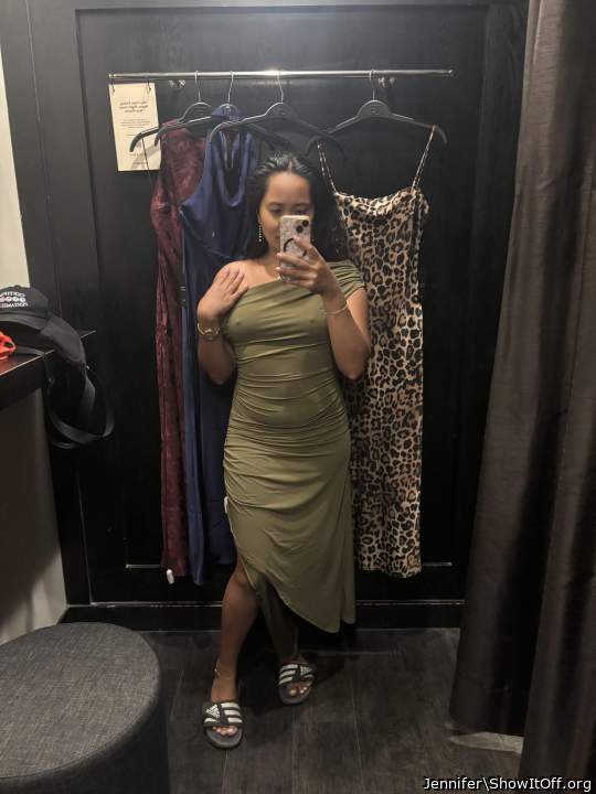 Trying Dresses On